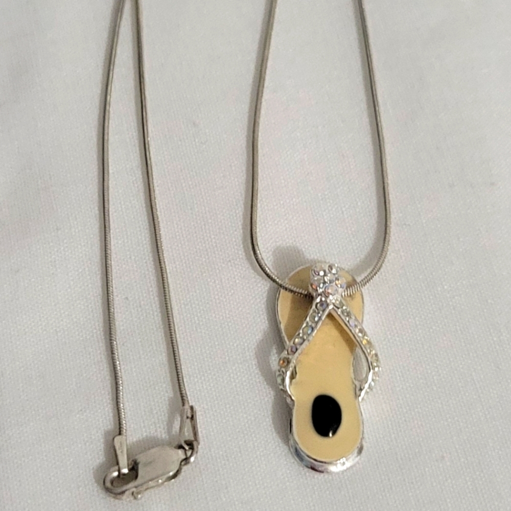 ❤925-SILVER ITALY NECKLACE AND CHARM